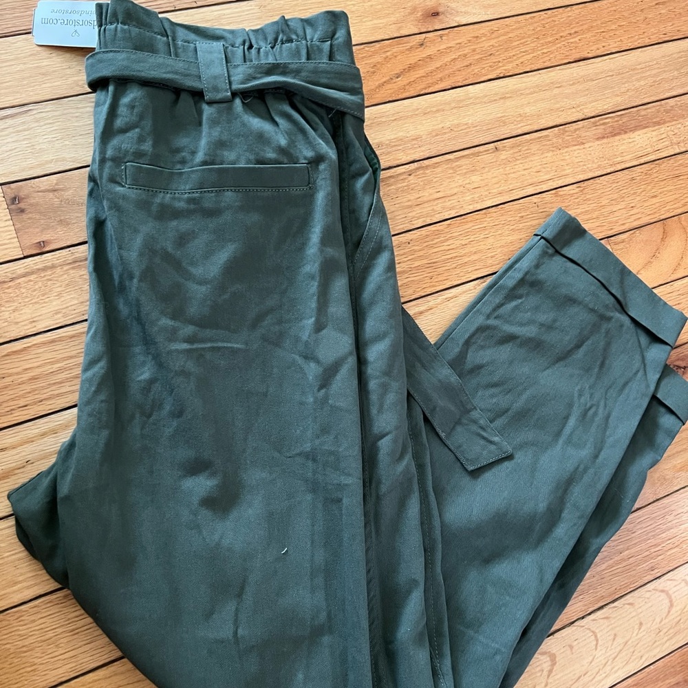 Windsor Trendy and Tapered High Waist Paperbag Pants